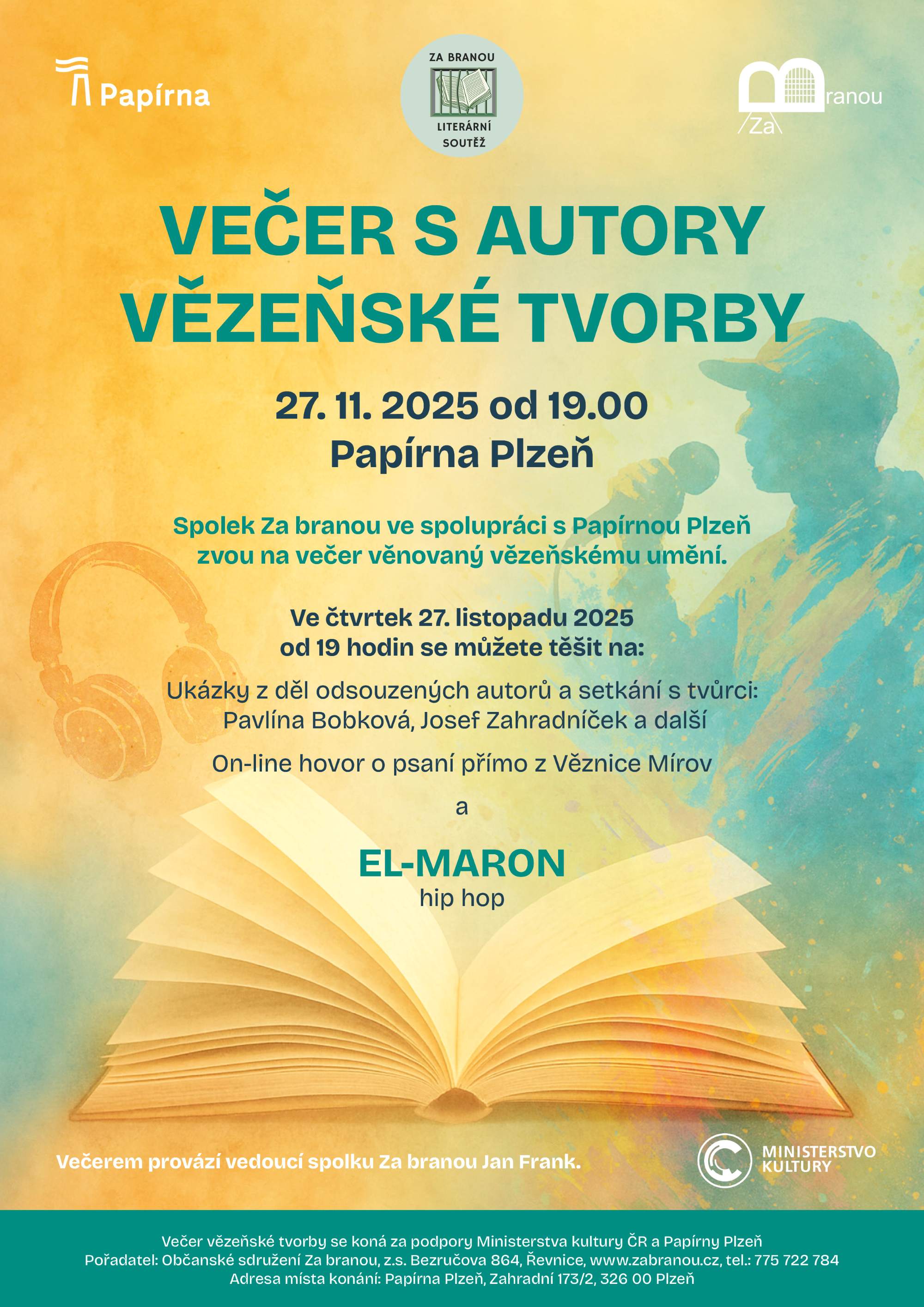 Plakát A4 2025 Večer s autory 251028 1